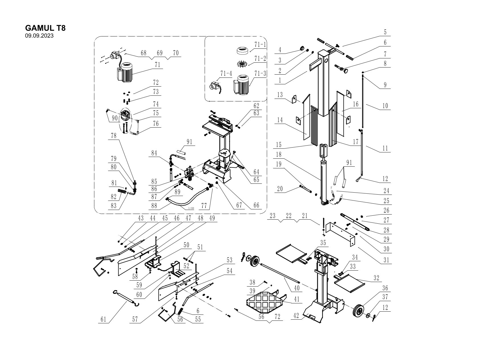 Holzspalter GAMUL-T8